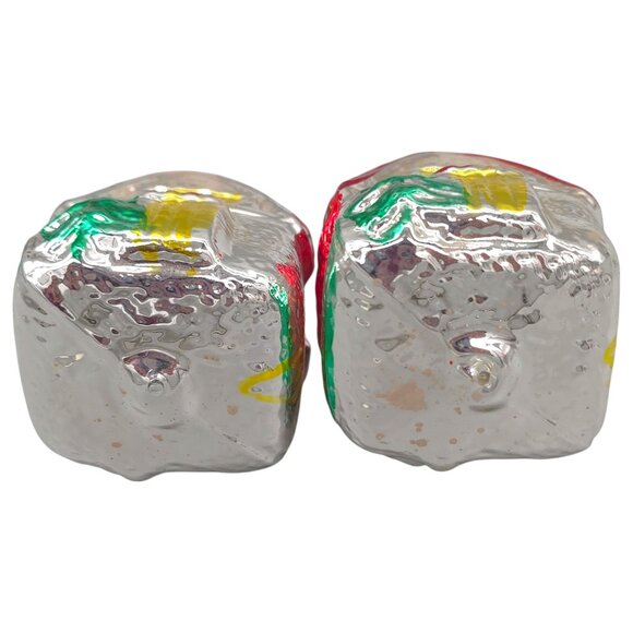 Vtg Glass Cottage House Christmas Tree Ornament West Germany 1950s Holiday Decor - Picture 5 of 7